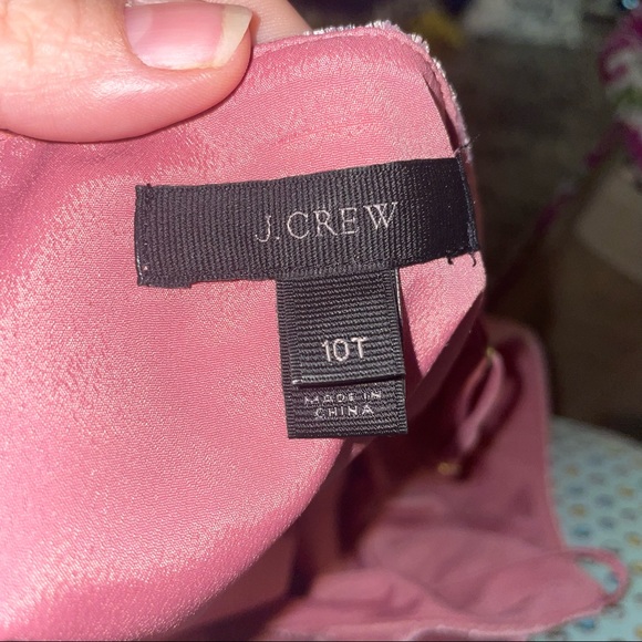 J.Crew Women’s Pink Peplum Cami Tank Top Size 10T Velvet Feel - Picture 3 of 6